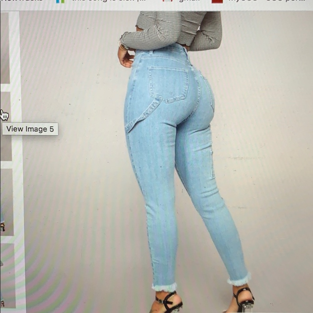 Fashion Nova Work Harder Ankle Jeans